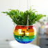 Disco Ball Hanging Planter - Rainbow 6" - Vintage MC