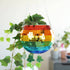 Disco Ball Hanging Planter - Rainbow 8" - Vintage MC