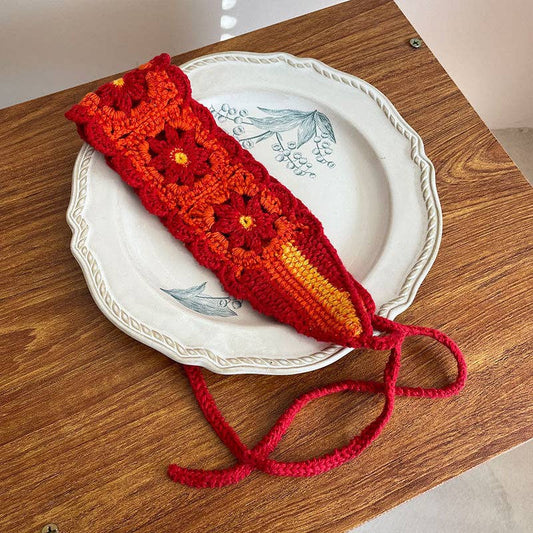Handmade Crochet Flower Headband - Vintage MC