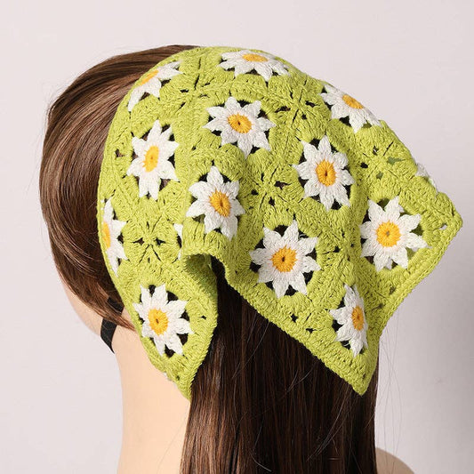 Handmade Woven Flower Headband - Vintage MC