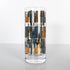 Highball Blue and Gold Mid Century Inspired Cocktail Glass - Vintage MC