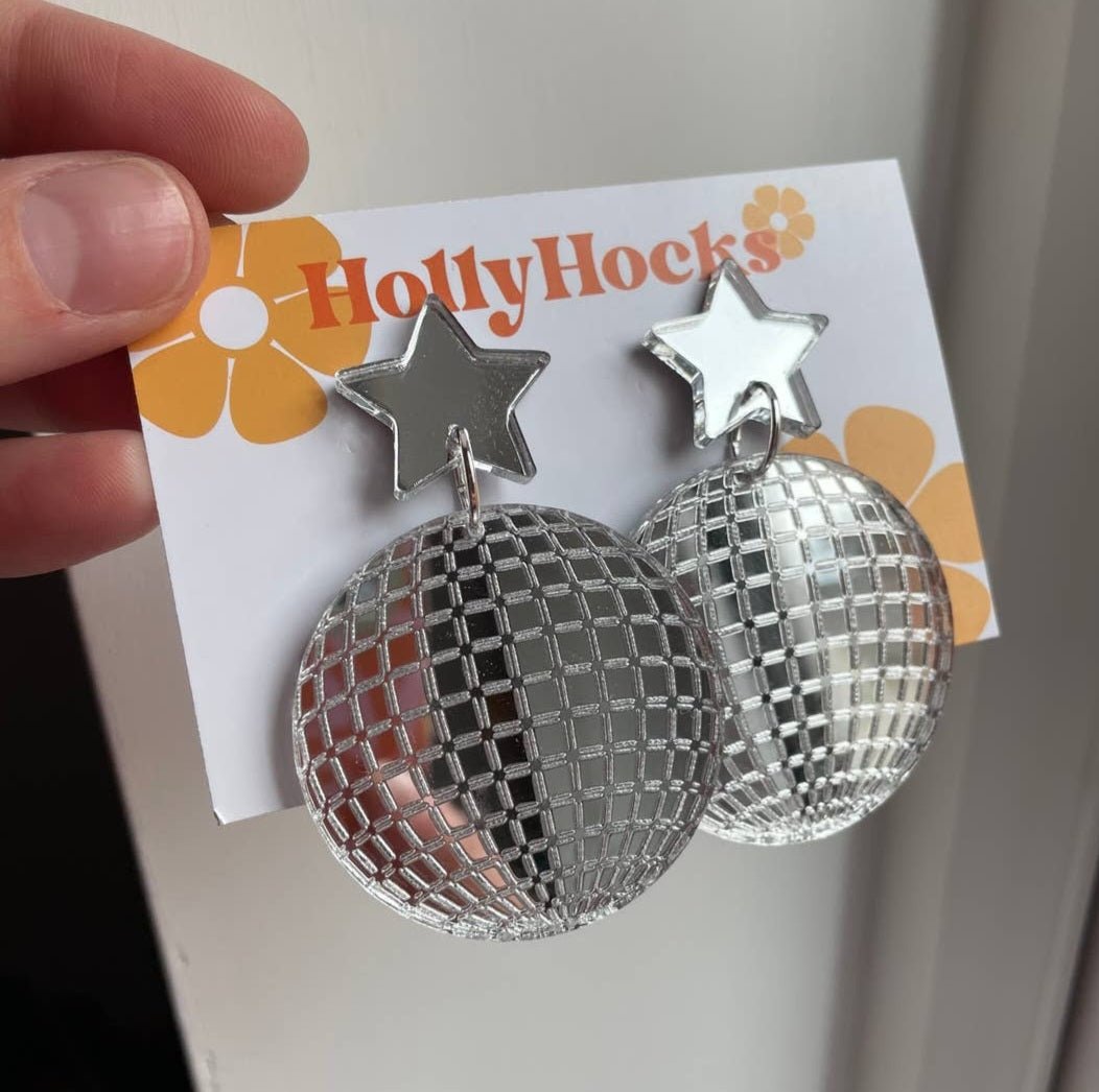 HollyHock Disco Ball Earrings - Vintage MC