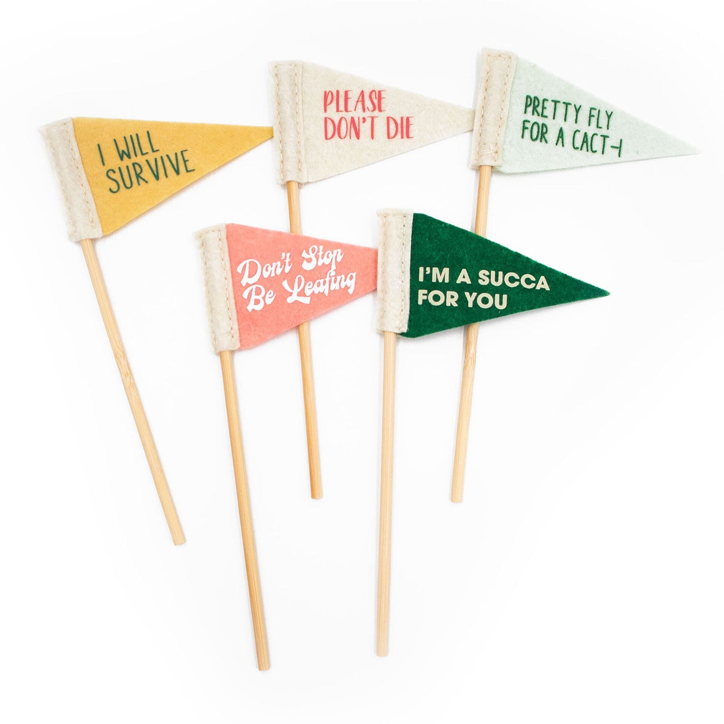Plant Flags Felt - Vintage MC