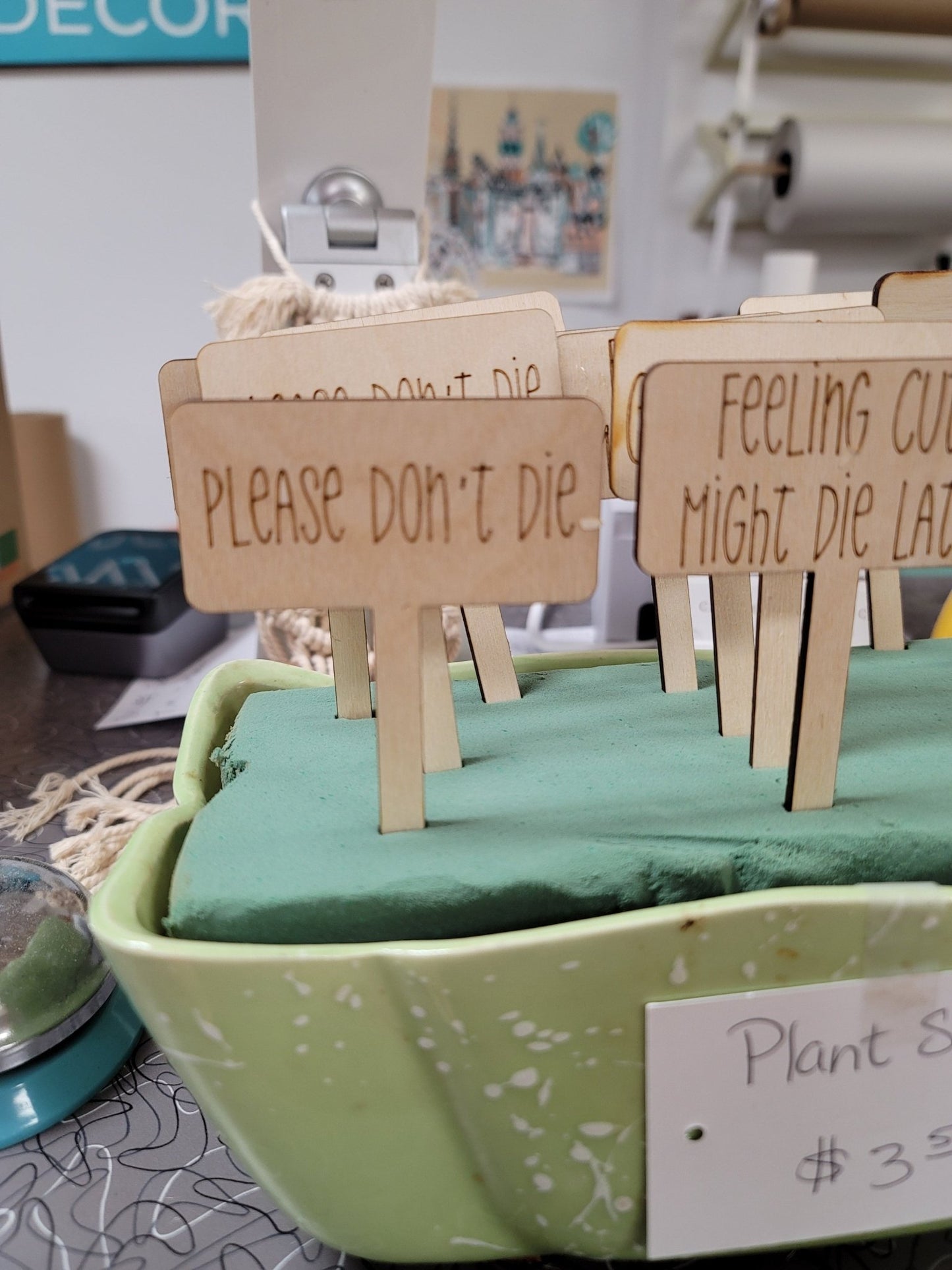 Plant Signs - Vintage MC