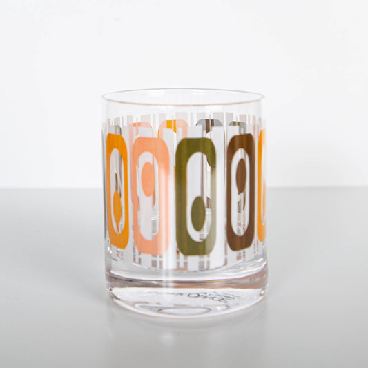 Repro Tiki Mid Century Modern Whiskey Cocktail Glass - Vintage MC