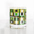 Retro Green Square Vintage Style Cocktail Glass - Vintage MC
