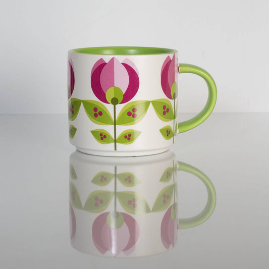 Retro Tulip Coffee Mug - Vintage MC